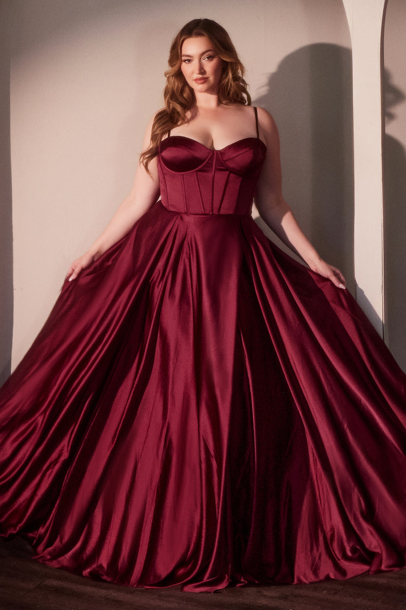 Ladivine by Cinderella Divine CD337C_BURGUNDY_FRONT