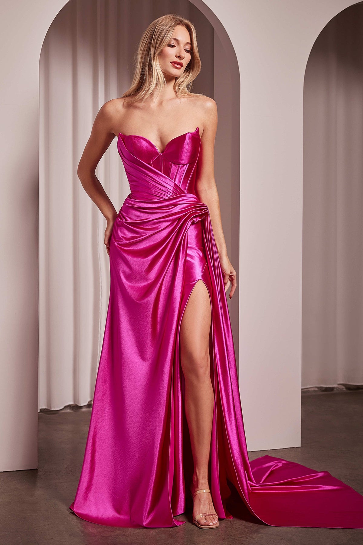 Ladivine by Cinderella Divine CD379_FUCHSIA_FRONT
