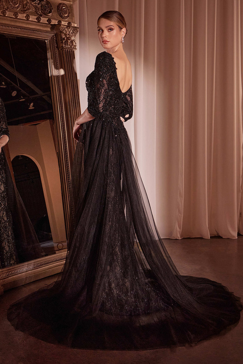 Ladivine by Cinderella Divine CD749_BLACK-NUDE_BACK