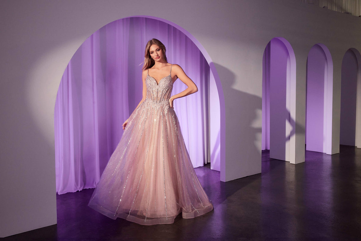 Ladivine by Cinderella Divine CD786_DUSTY--ROSE_FRONT
