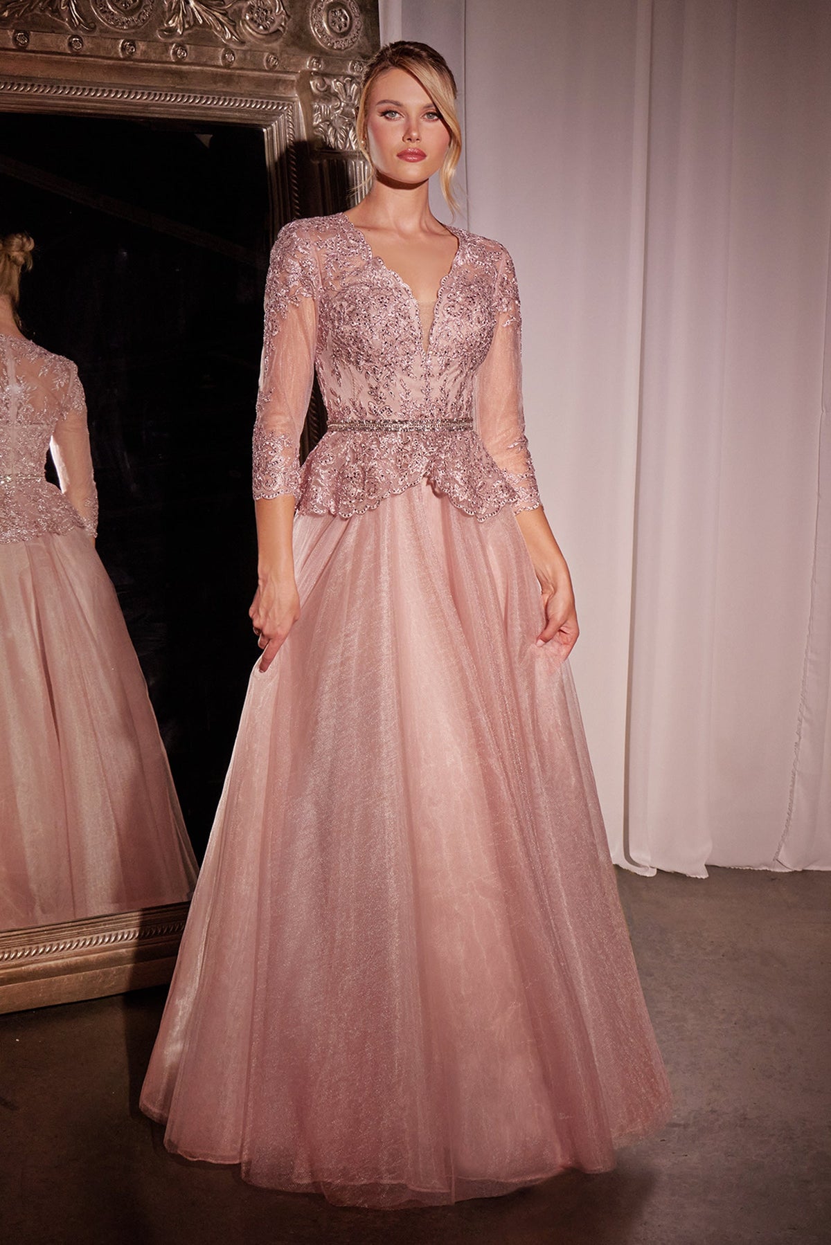 Ladivine by Cinderella Divine CD789_DUSTY-ROSE_FRONT