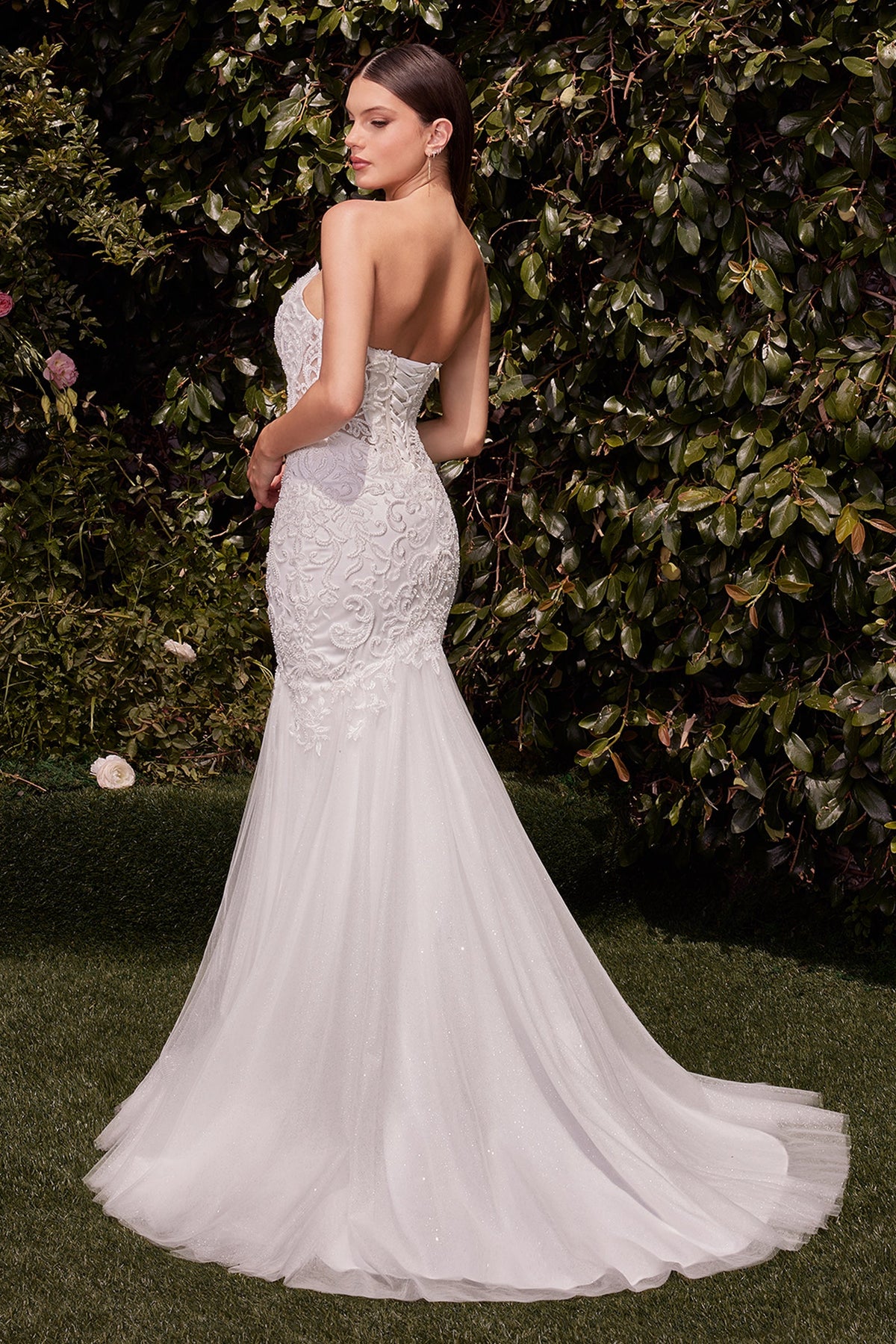 Ladivine by Cinderella Divine CDS482W_OFF-WHITE_back