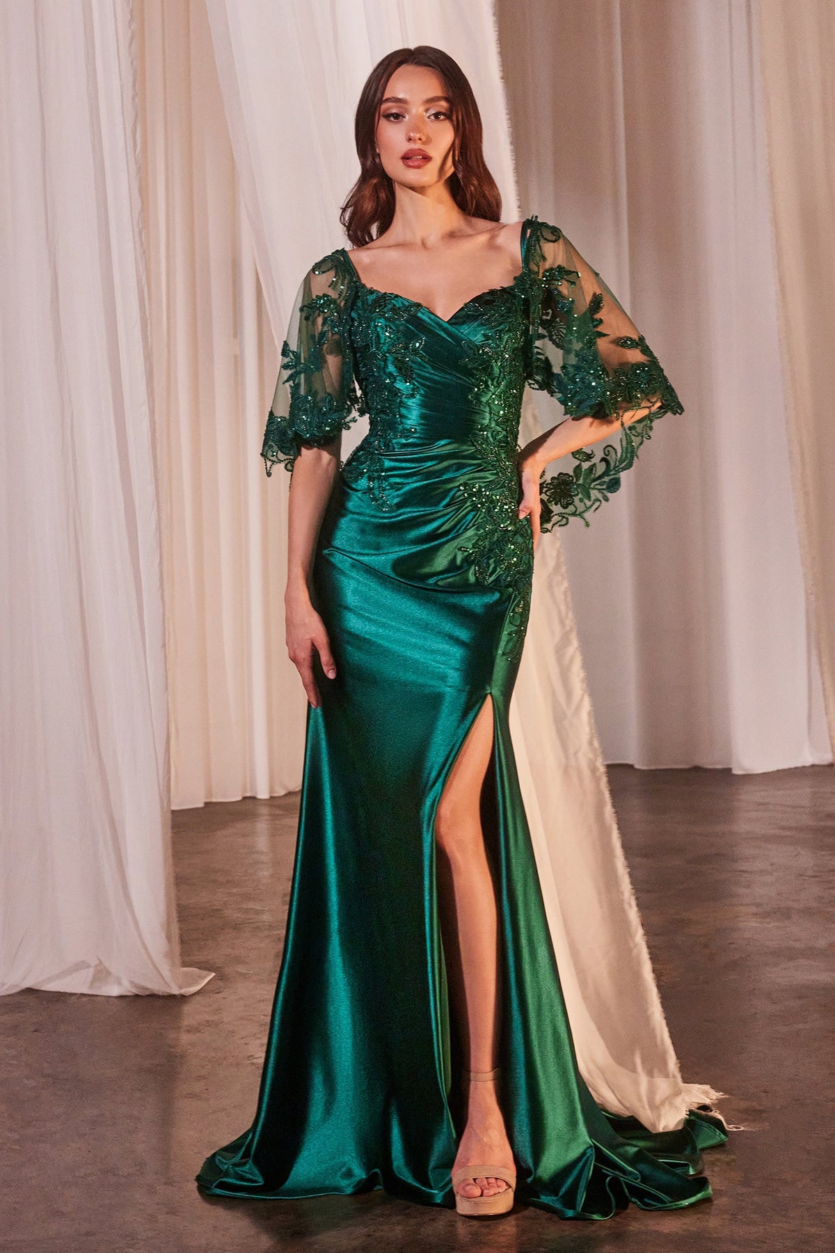 Ladivine by Cinderella Divine CDS499_EMERALD_FRONT