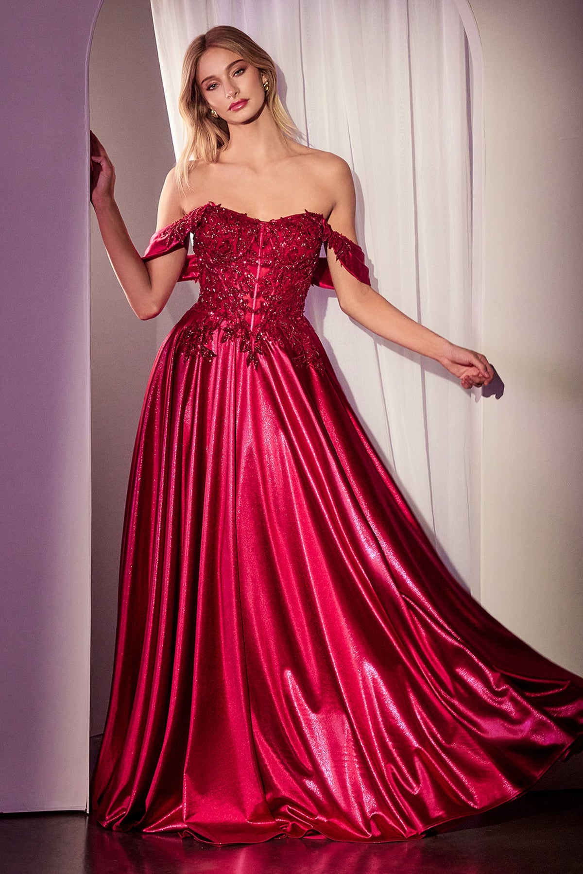 Ladivine by Cinderella Divine CDS525_BURGUNDY_FRONT