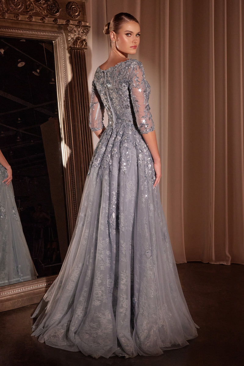 Ladivine by Cinderella Divine CK2401_SMOKY--BLUE_BACK