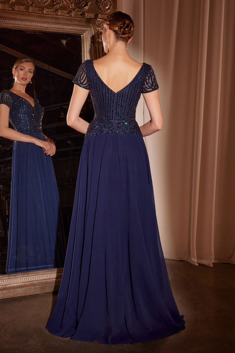 Ladivine by Cinderella Divine CL07_NAVY_BACK