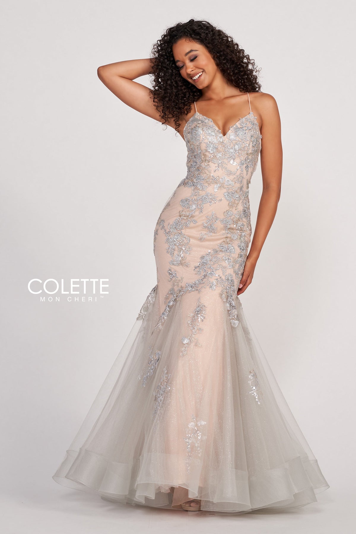 Colette by Daphne CL2004_SILVER_NUDE_FRONT