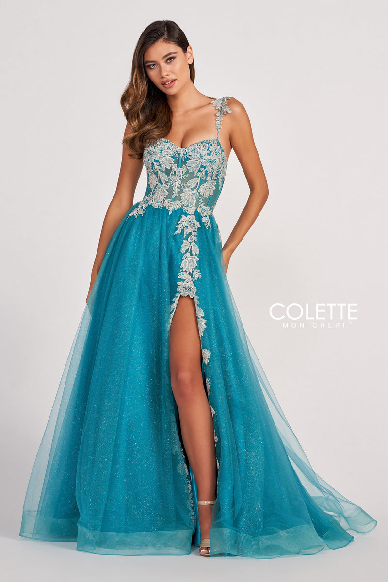 Colette by Daphne CL2020-turquoise-silver-f-d