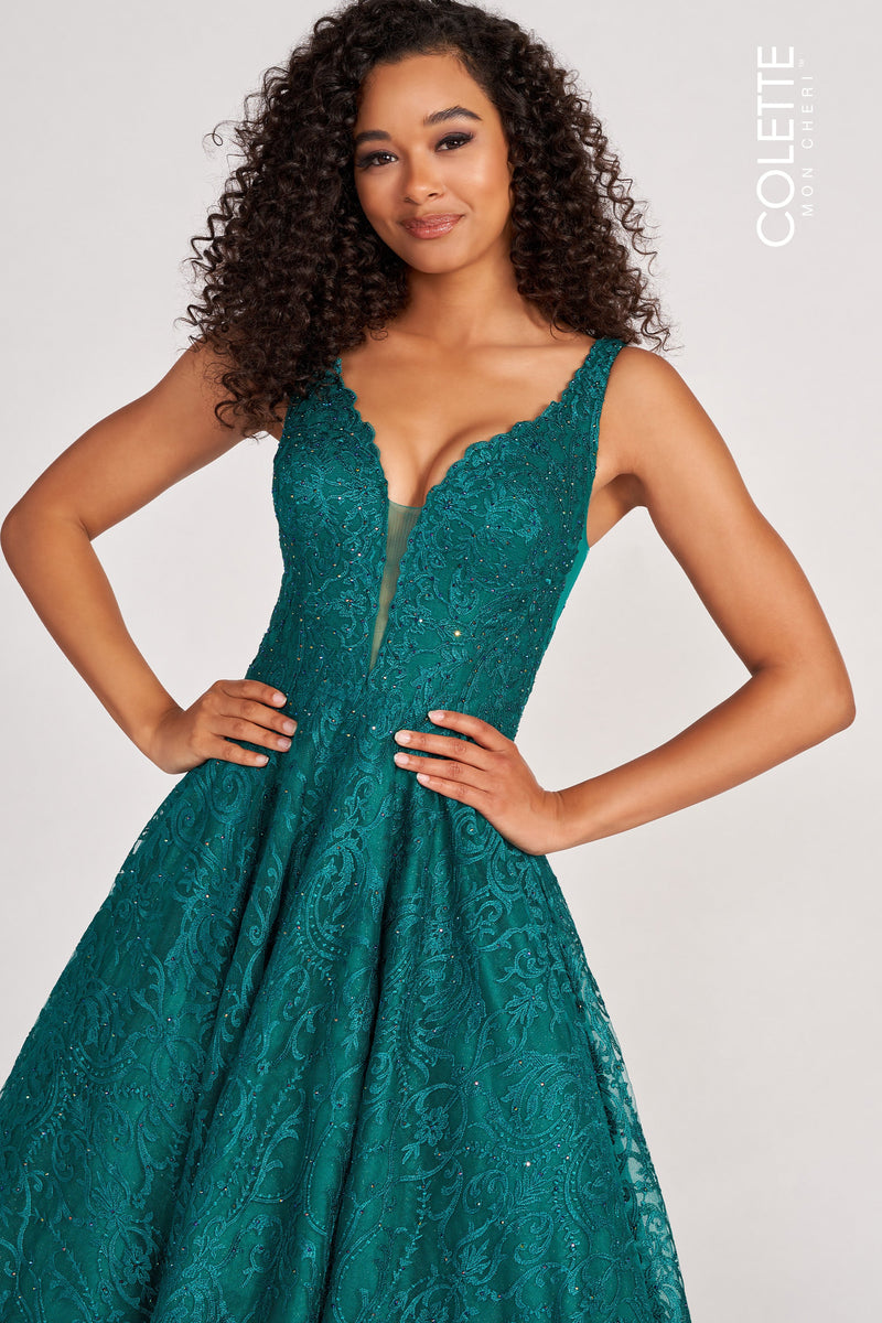 Colette by Daphne CL2029-emerald-f-c