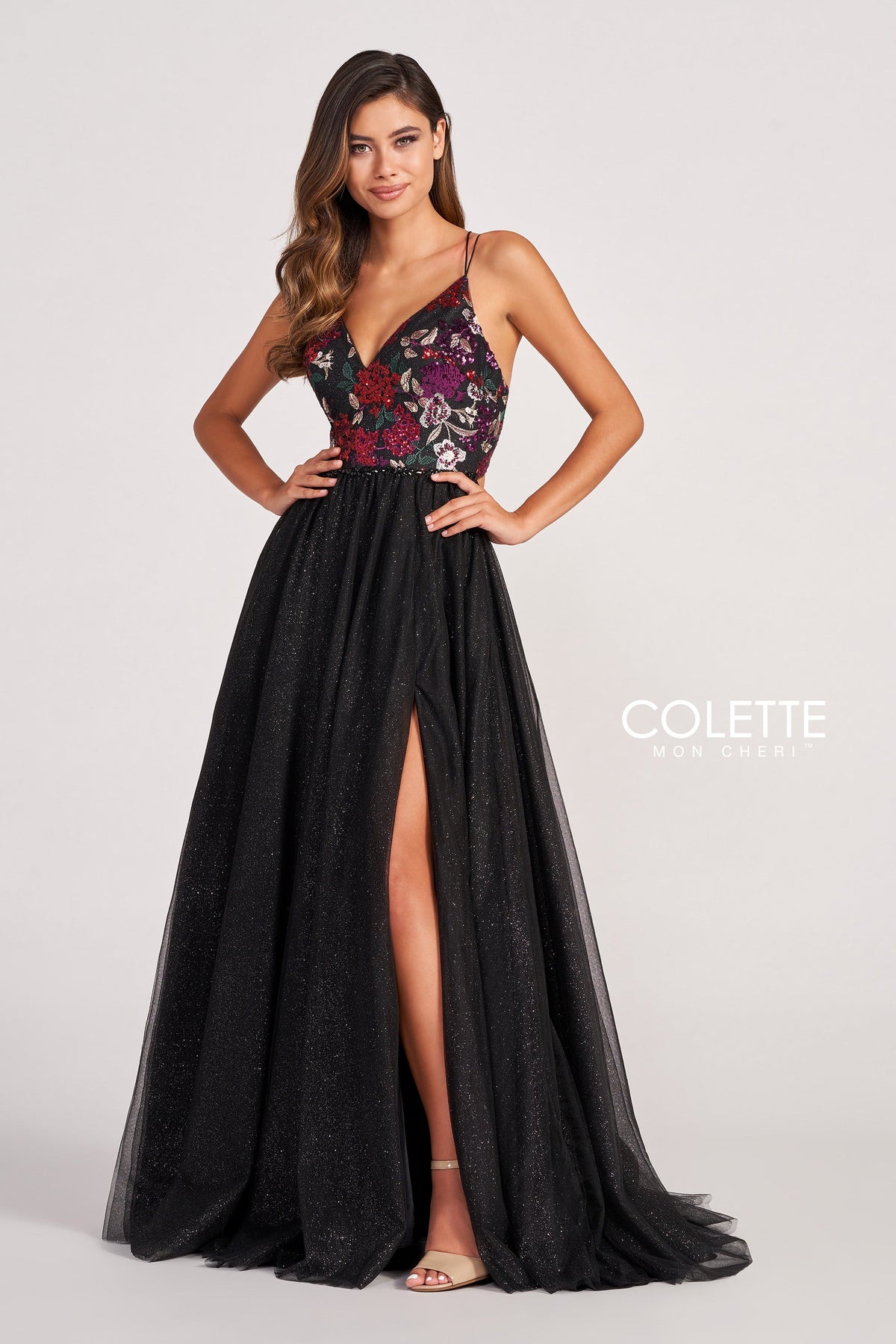 Colette by Daphne CL2039_BLACK_MULTI_FRONT