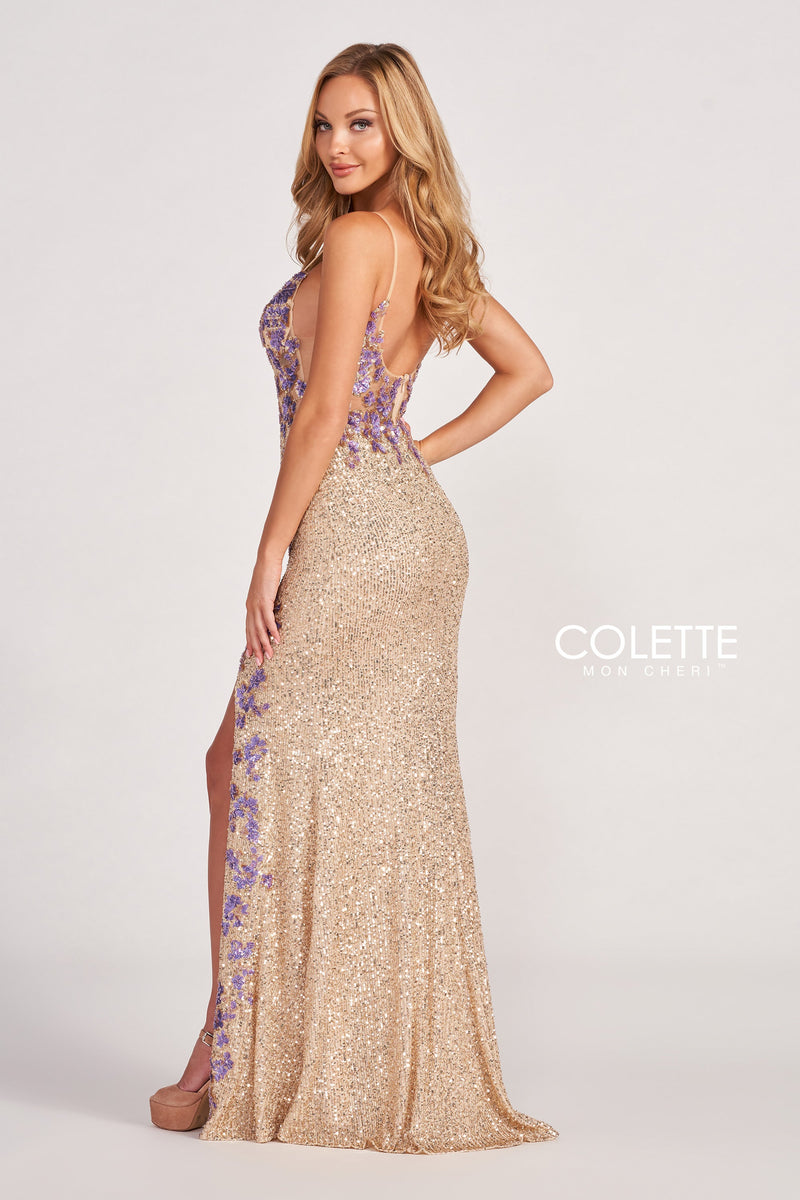 Colette by Daphne CL2049-gold-lilac-b