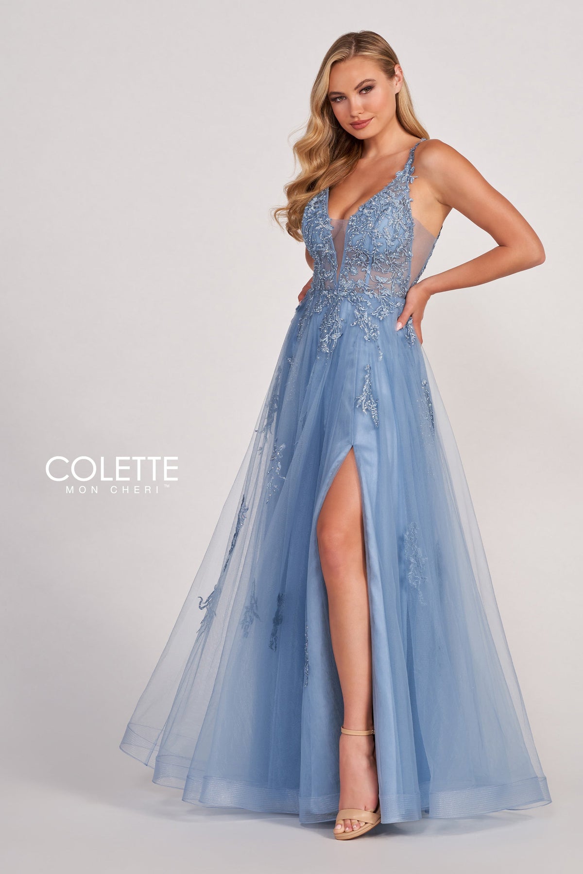 Colette by Daphne CL2074_DUSTY_BLUE_FRONT