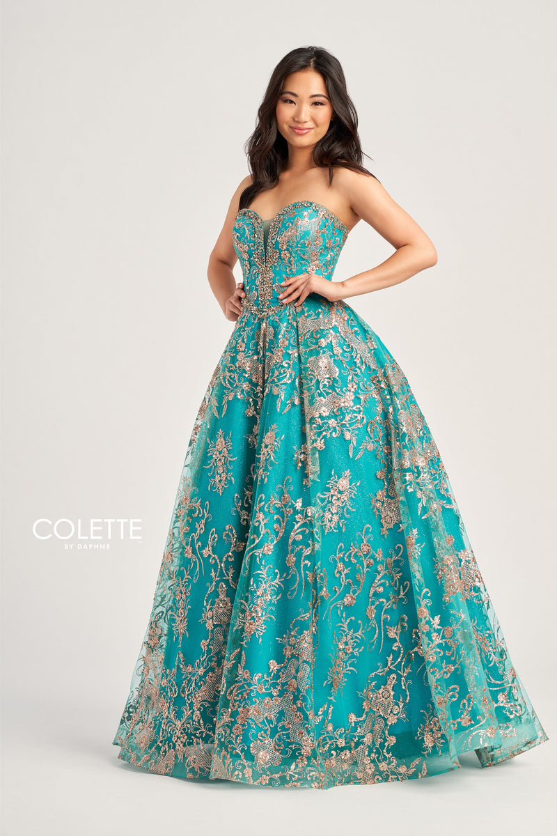 Colette by Daphne CL5101-turquoise-gold-f