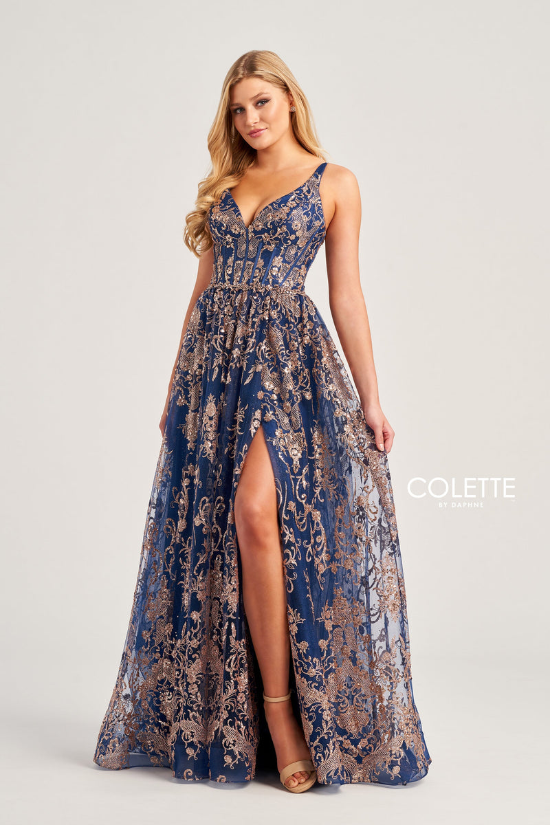 Colette by Daphne CL5134-gold-navy-b