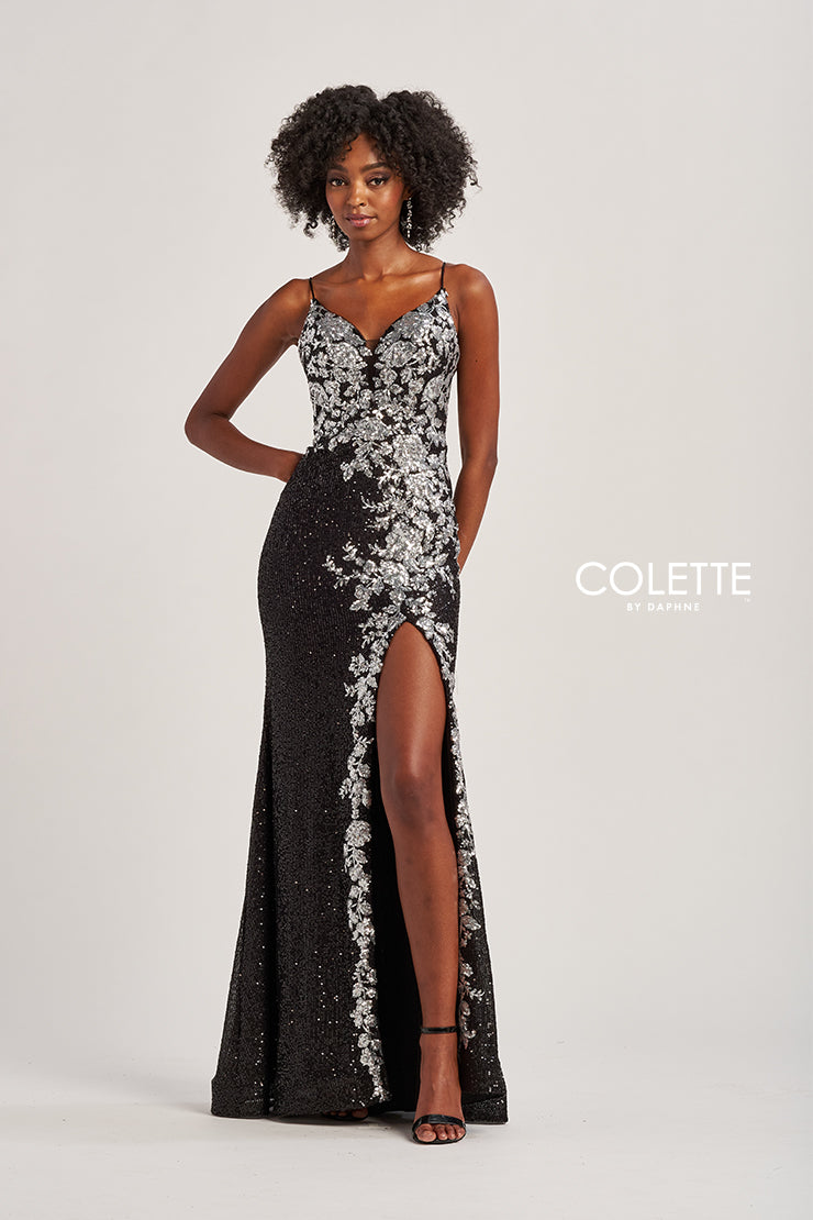 Colette by Daphne CL8425-black-silver-d
