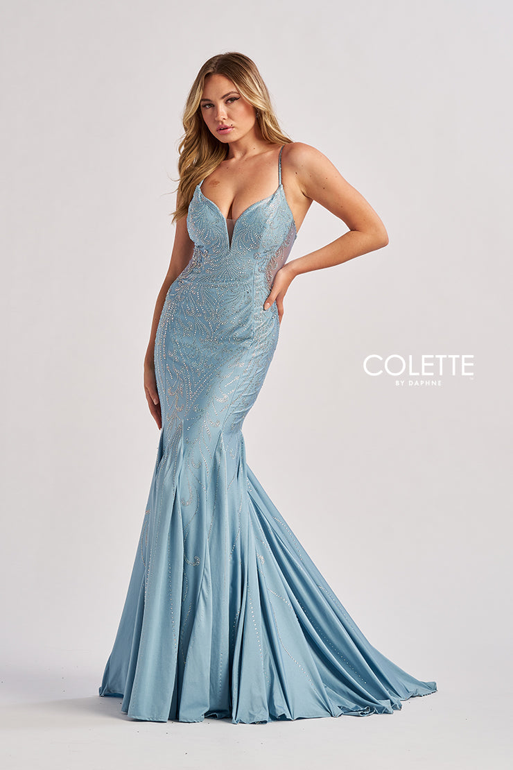 Colette by Daphne CL8550_DUSTY_BLUE_FRONT