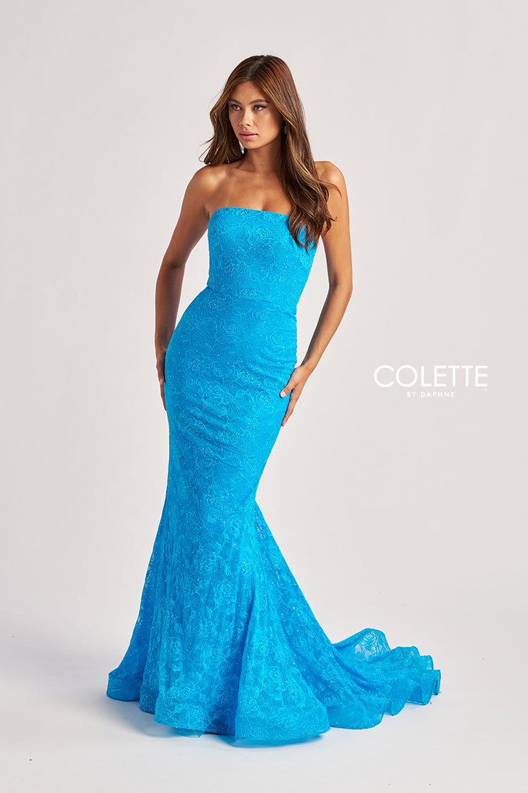 Colette by Daphne CL8670_TURQUOISE_FRONT
