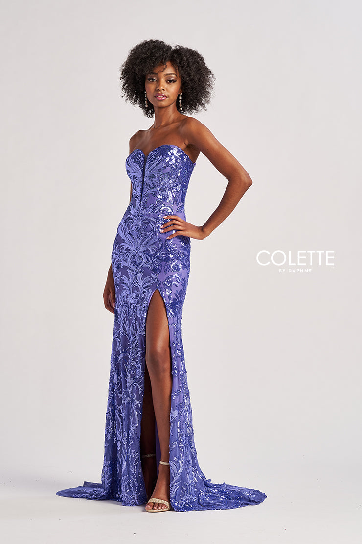 Colette by Daphne CL8680_PERIWINKLE_FRONT