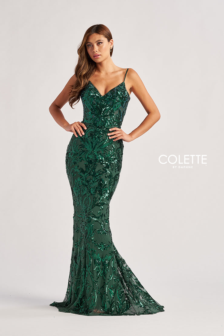Colette by Daphne CL8685_EMERALD_FRONT