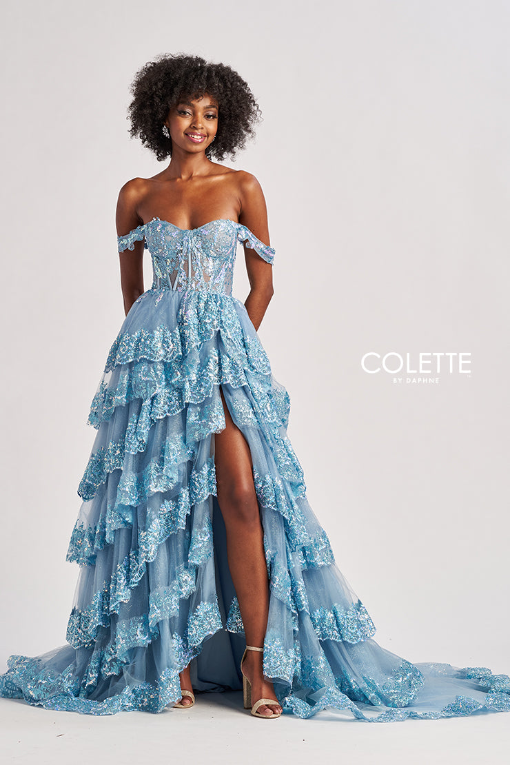 Colette by Daphne CL8690_BLUE_FRONT