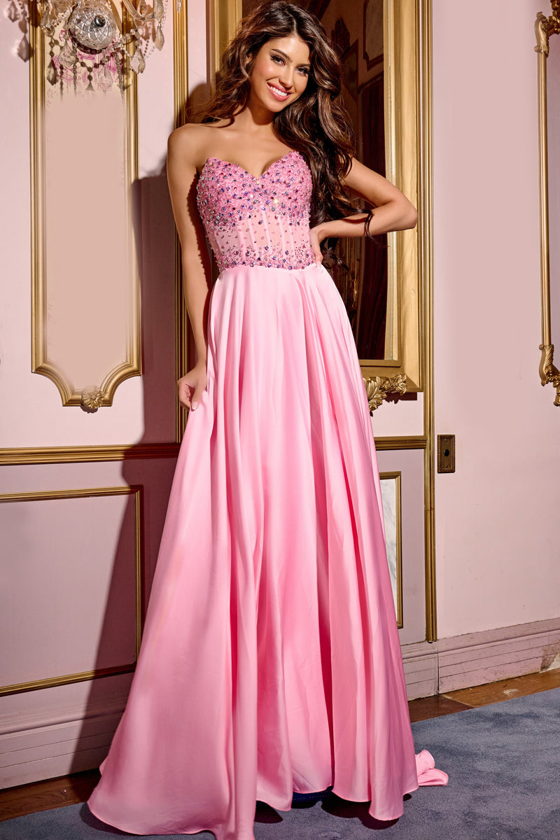 Jovani D6021-pink