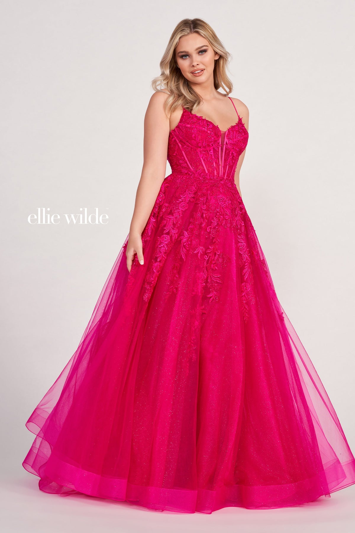 Ellie Wilde EW34036-magenta-f