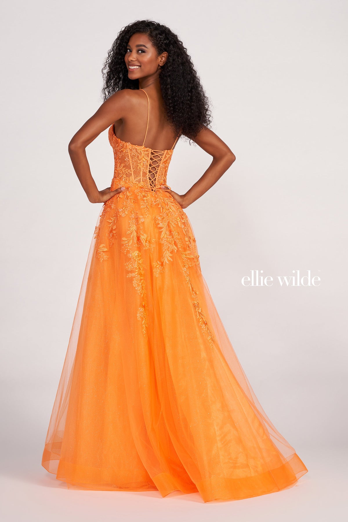 Ellie Wilde EW34036-orange-b