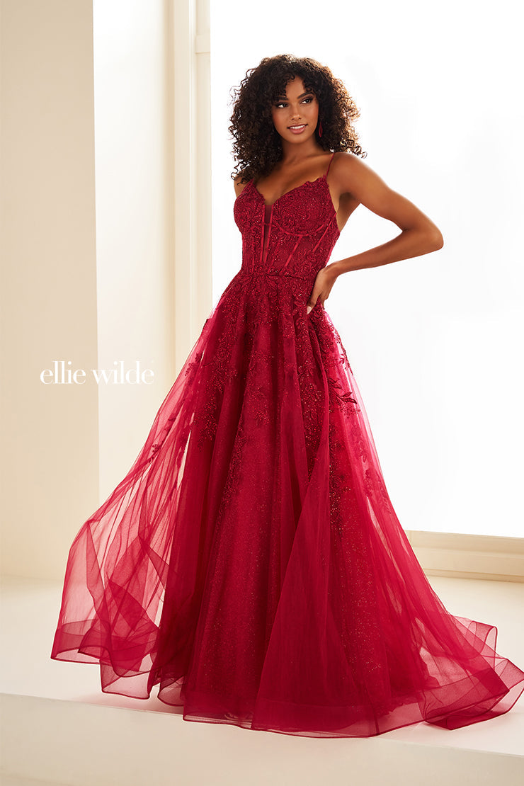 Ellie Wilde EW34036-wine-f