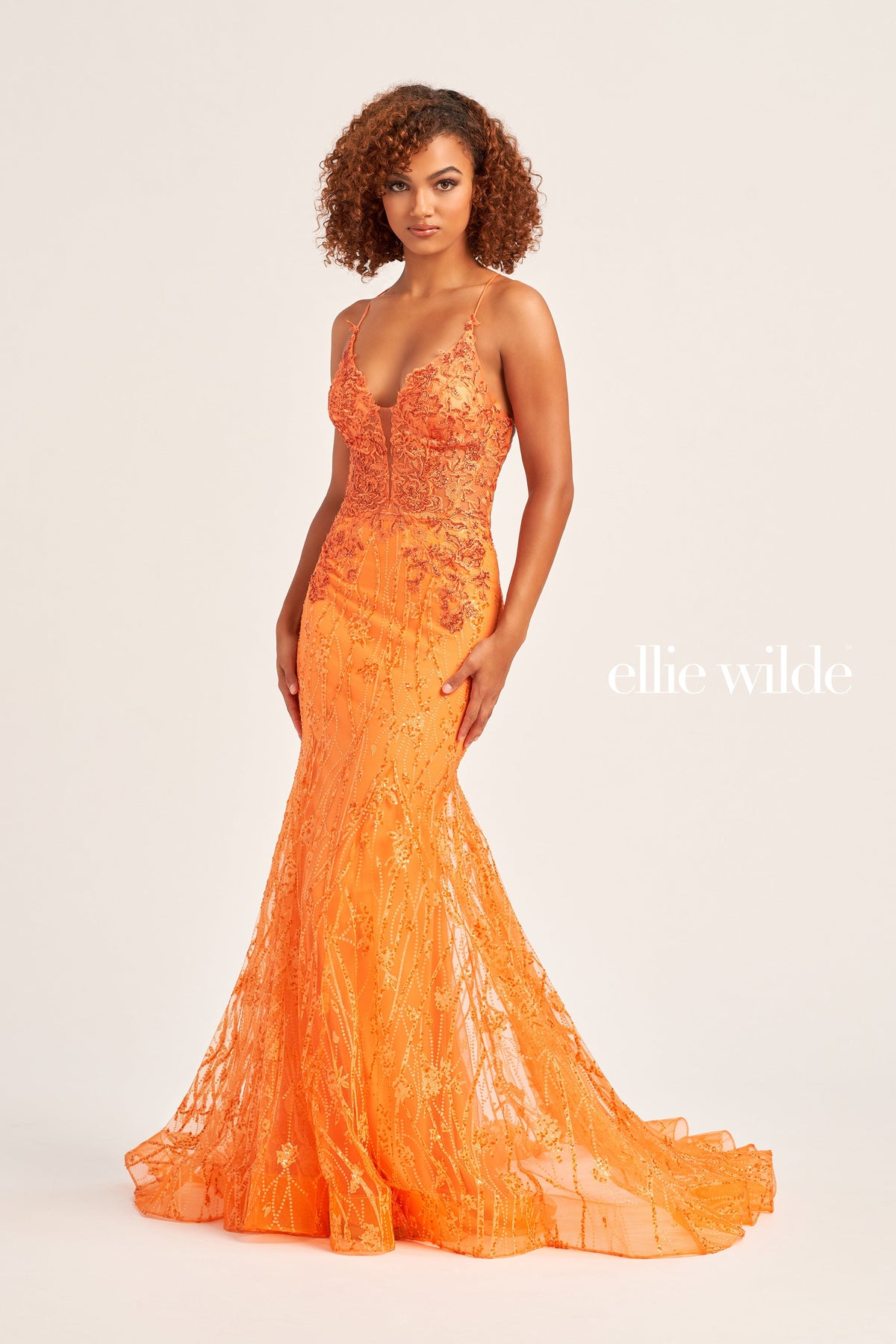 Ellie Wilde EW35104-orange-a