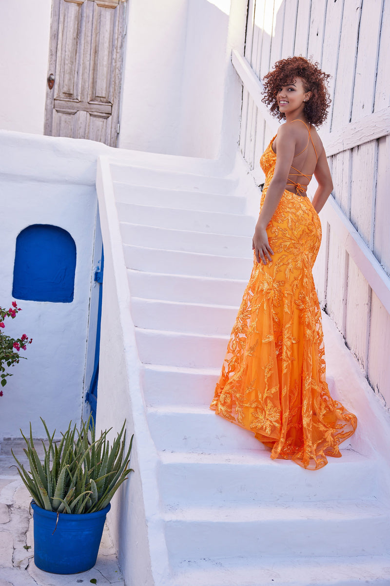 Ellie Wilde EW35109-orange-a