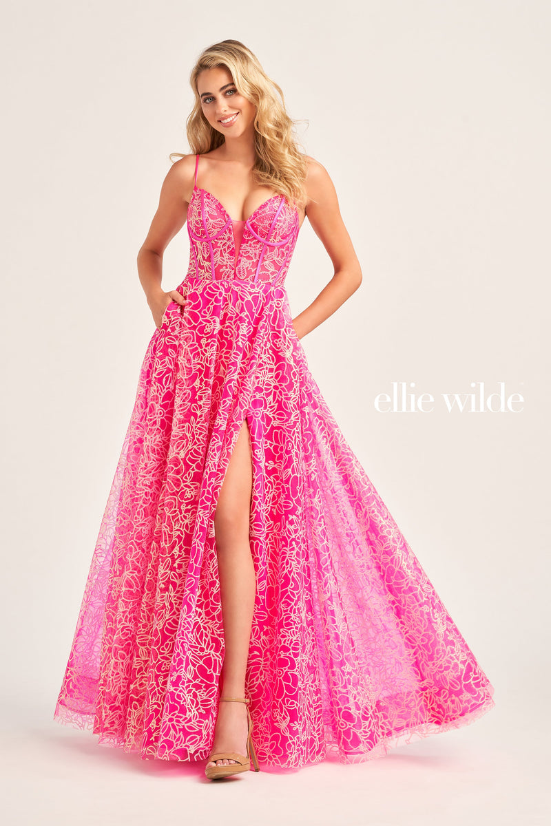 Ellie Wilde EW35216-hot-pink-a