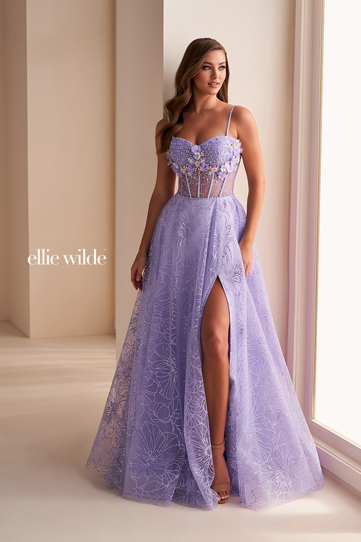 Ellie Wilde EW36218-lilac-multi-g
