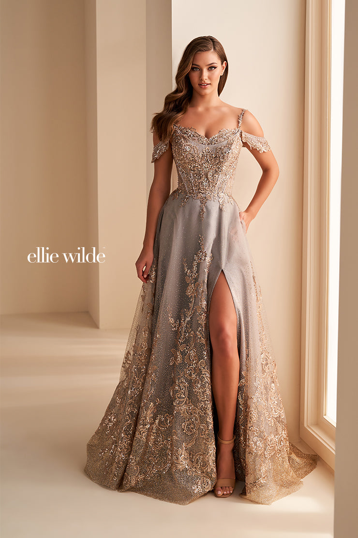 Ellie Wilde EW36220-slate-gold-g