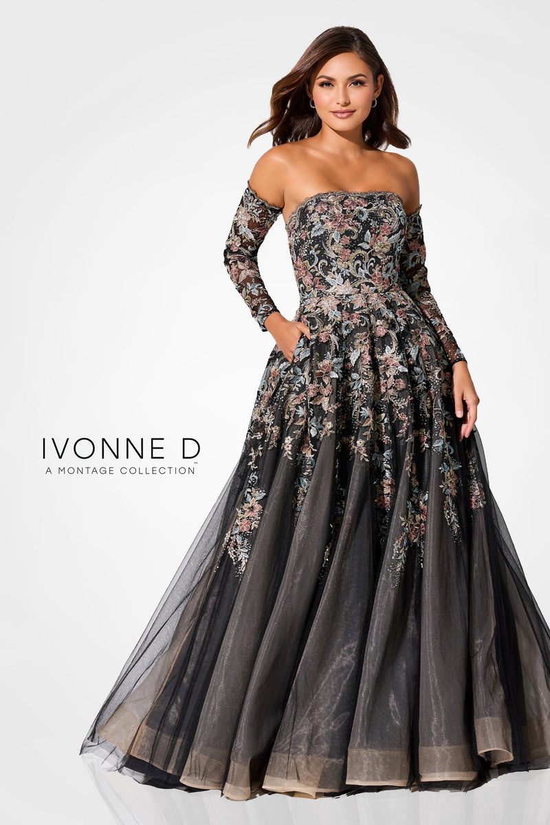 Ivonne D ID327-black-multi-d