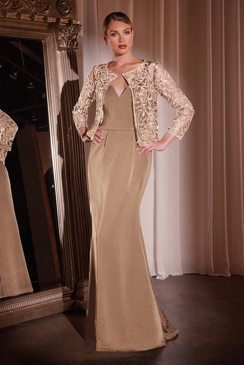 Ladivine by Cinderella Divine J881_TAUPE_FRONT