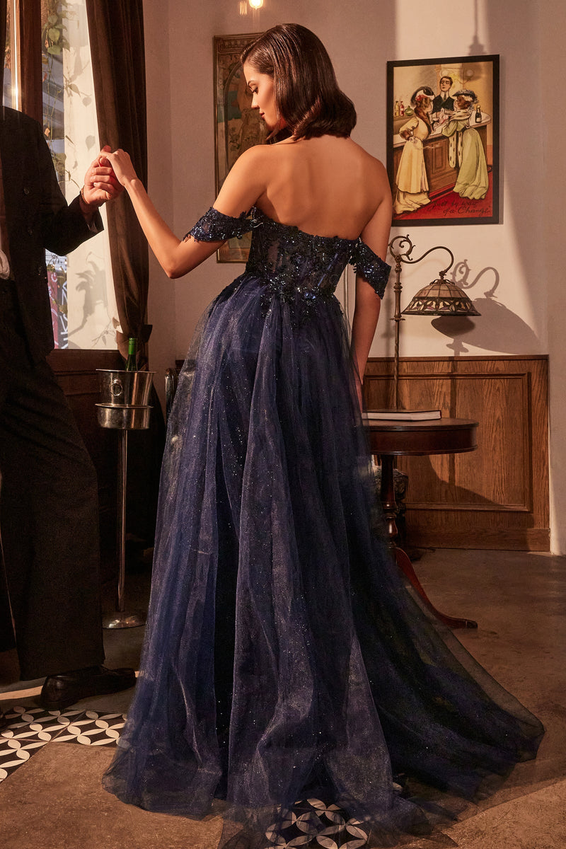 Ladivine by Cinderella Divine KV1126_NAVY_BACK