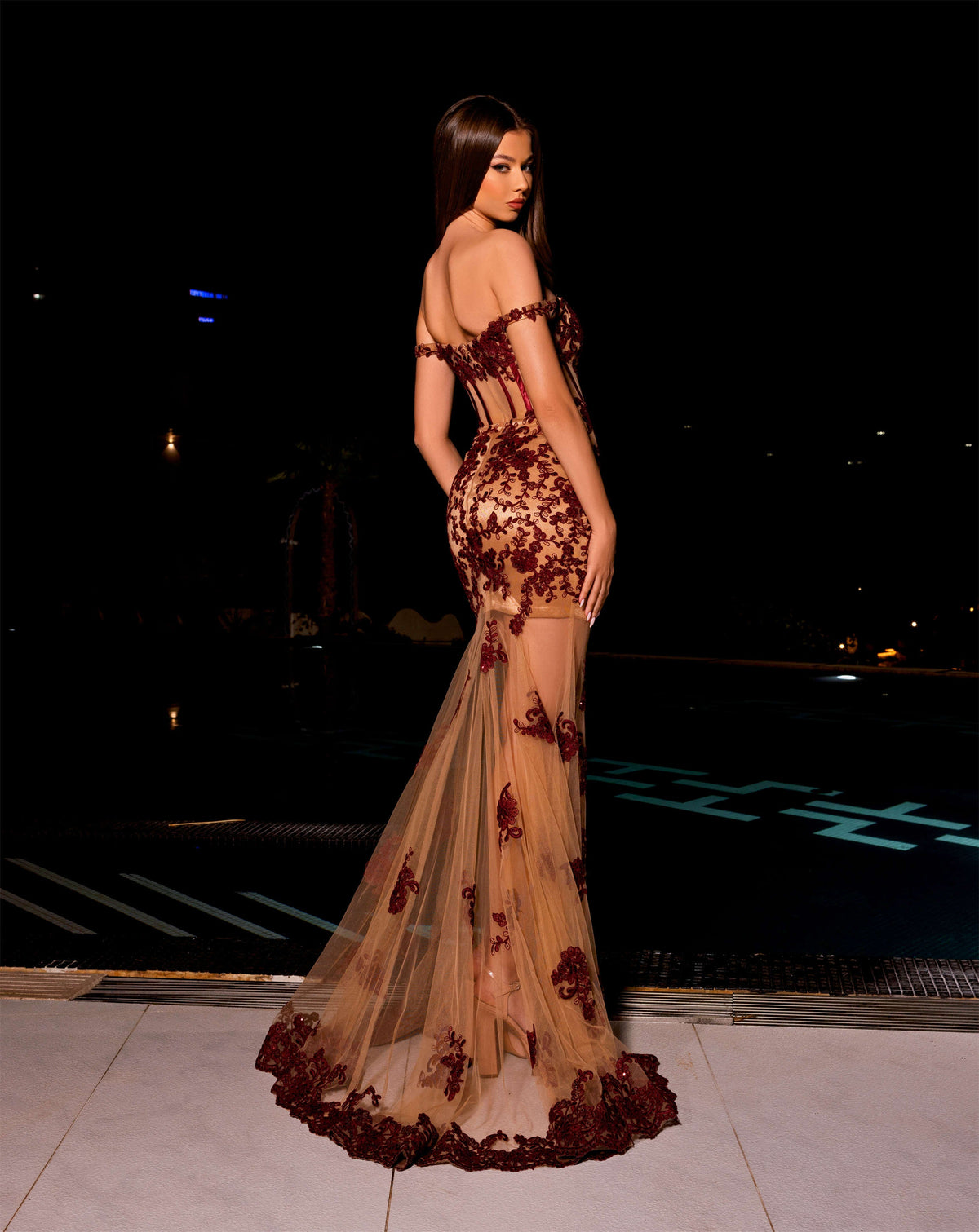 Nicoletta NC2007MaroonNude_6