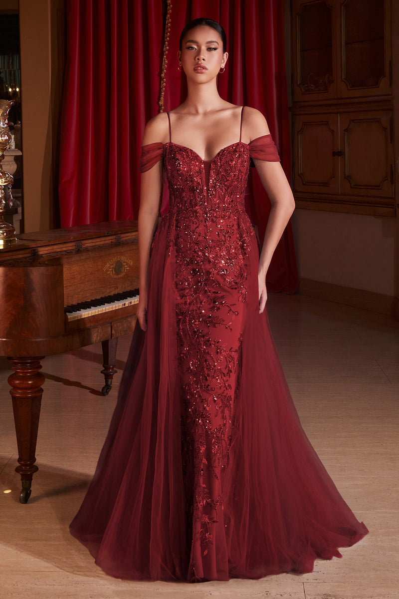 Ladivine by Cinderella Divine SF009_BURGUNDY_FRONT