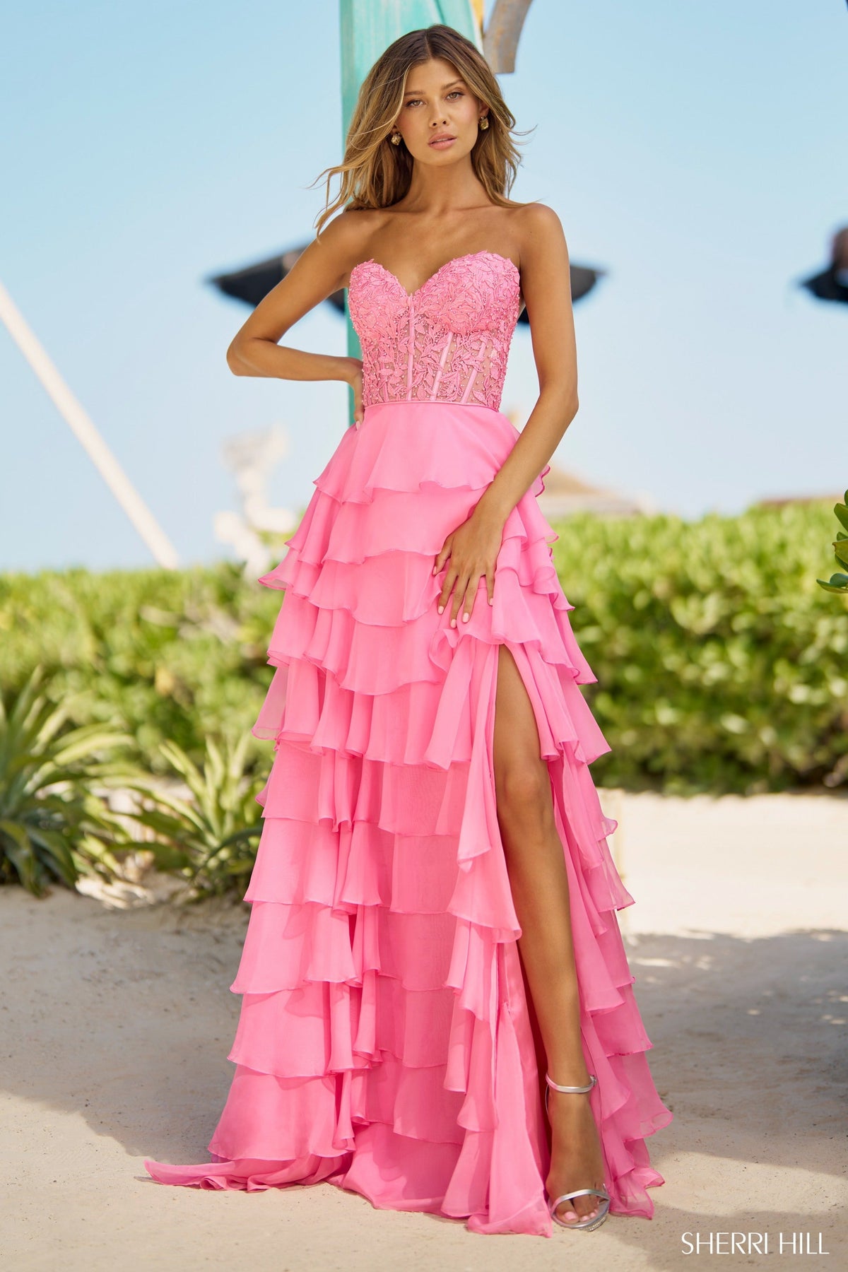 Sherri Hill Sherri-Hill-56162-bright-pink-53458