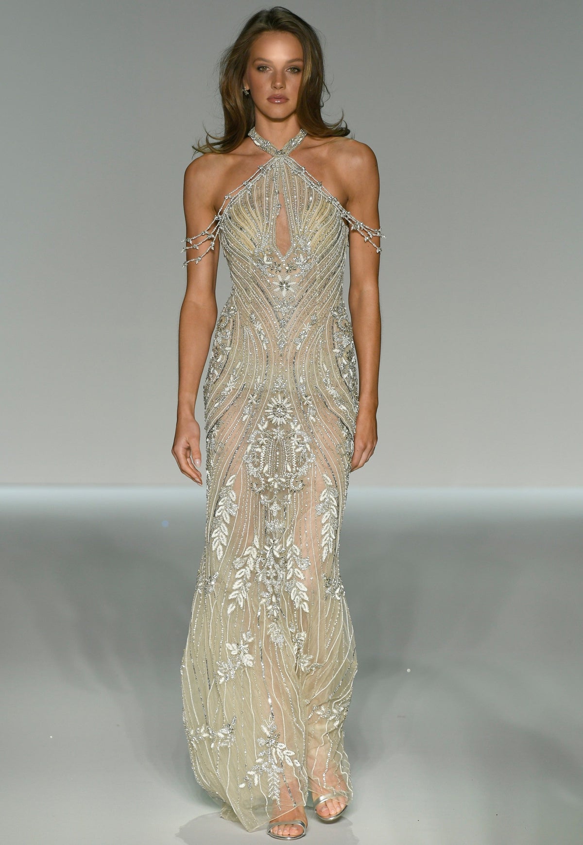 Sherri Hill Sherri-Hill-56555-nude-silver-56232