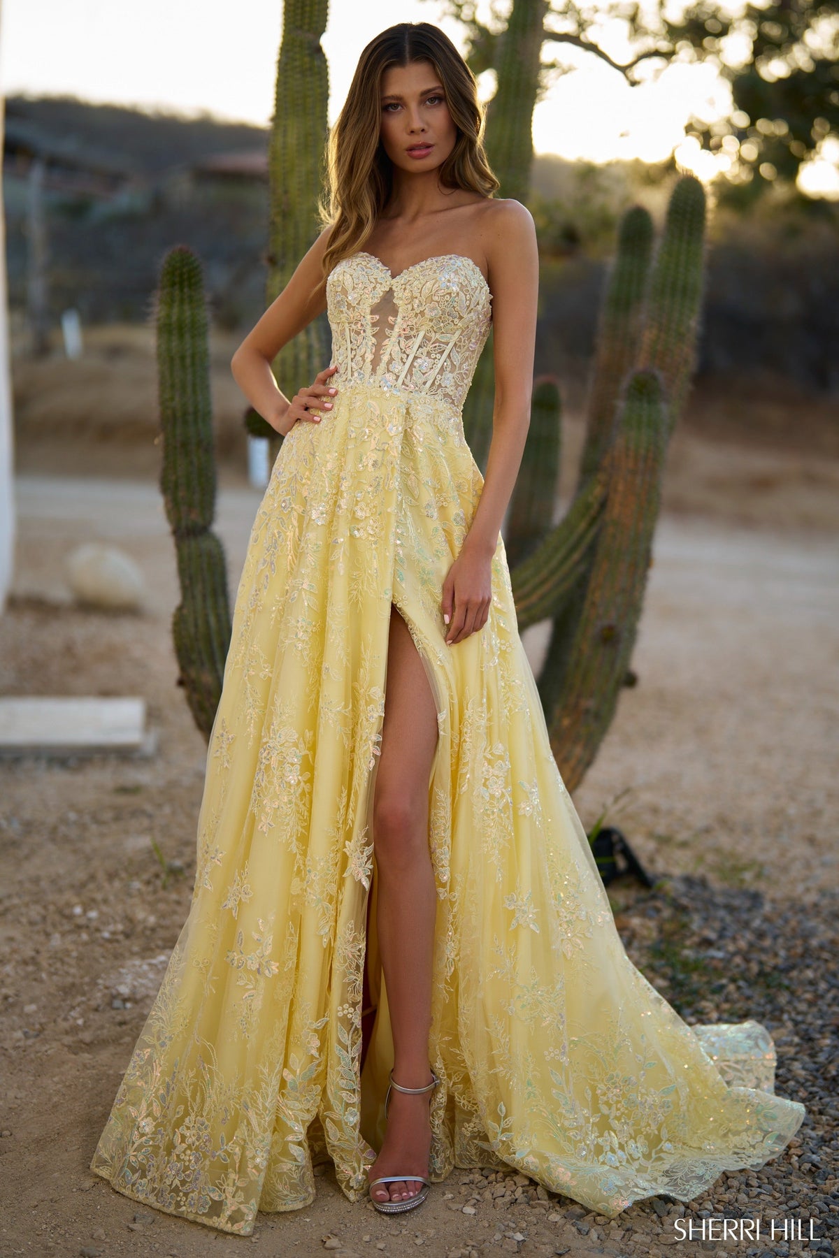 Sherri Hill Sherri-Hill-56577-yellow-54813