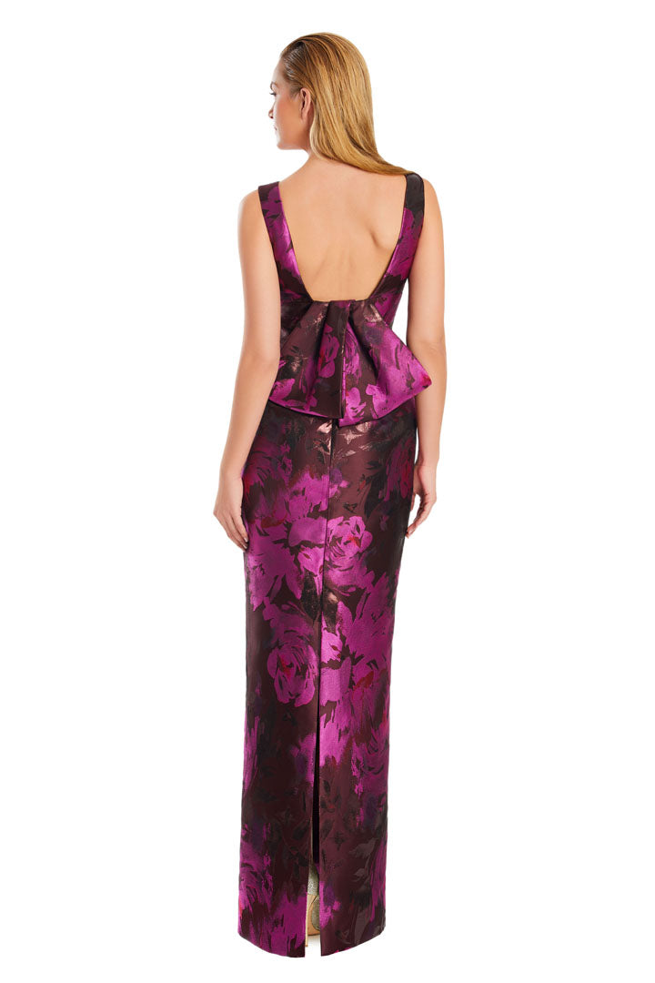 Alexander by Daymor 3043ds25-wine-fuchsia-multi-dress-only-back