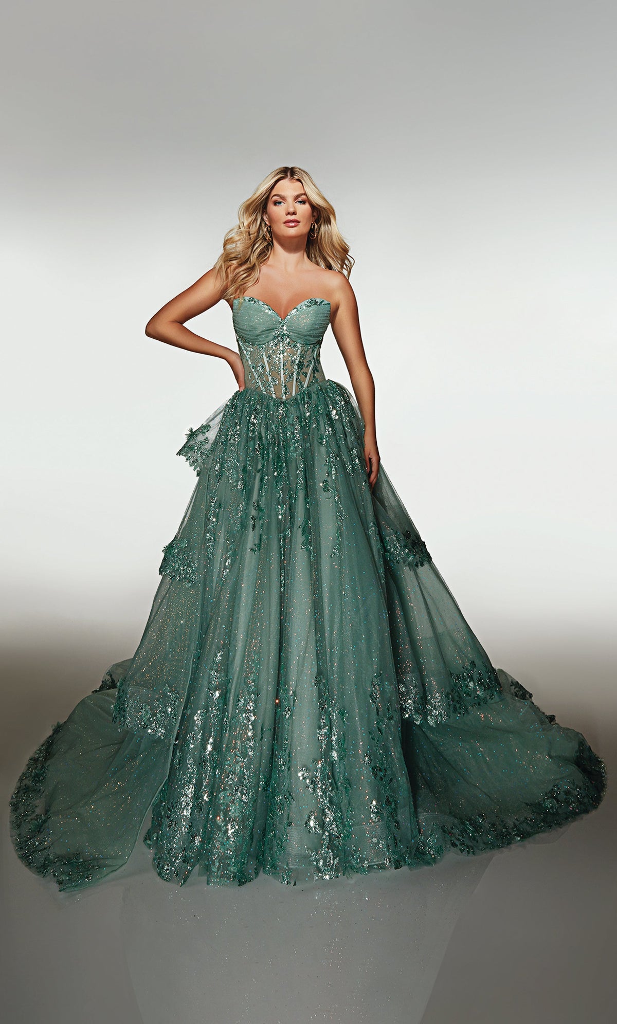 alyce designs green dress Alyce Designs Prom Dresses | Effie's Boutique The Secret Dress by Alyce 1722