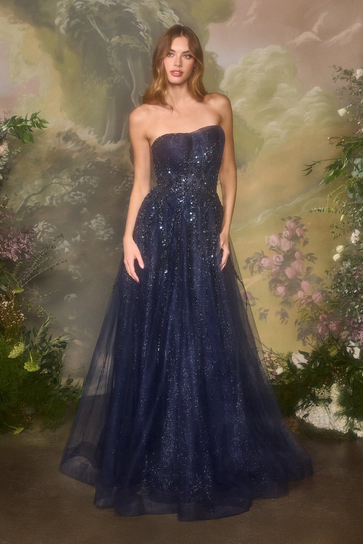 Andrea & Leo Couture a1491-navy-front