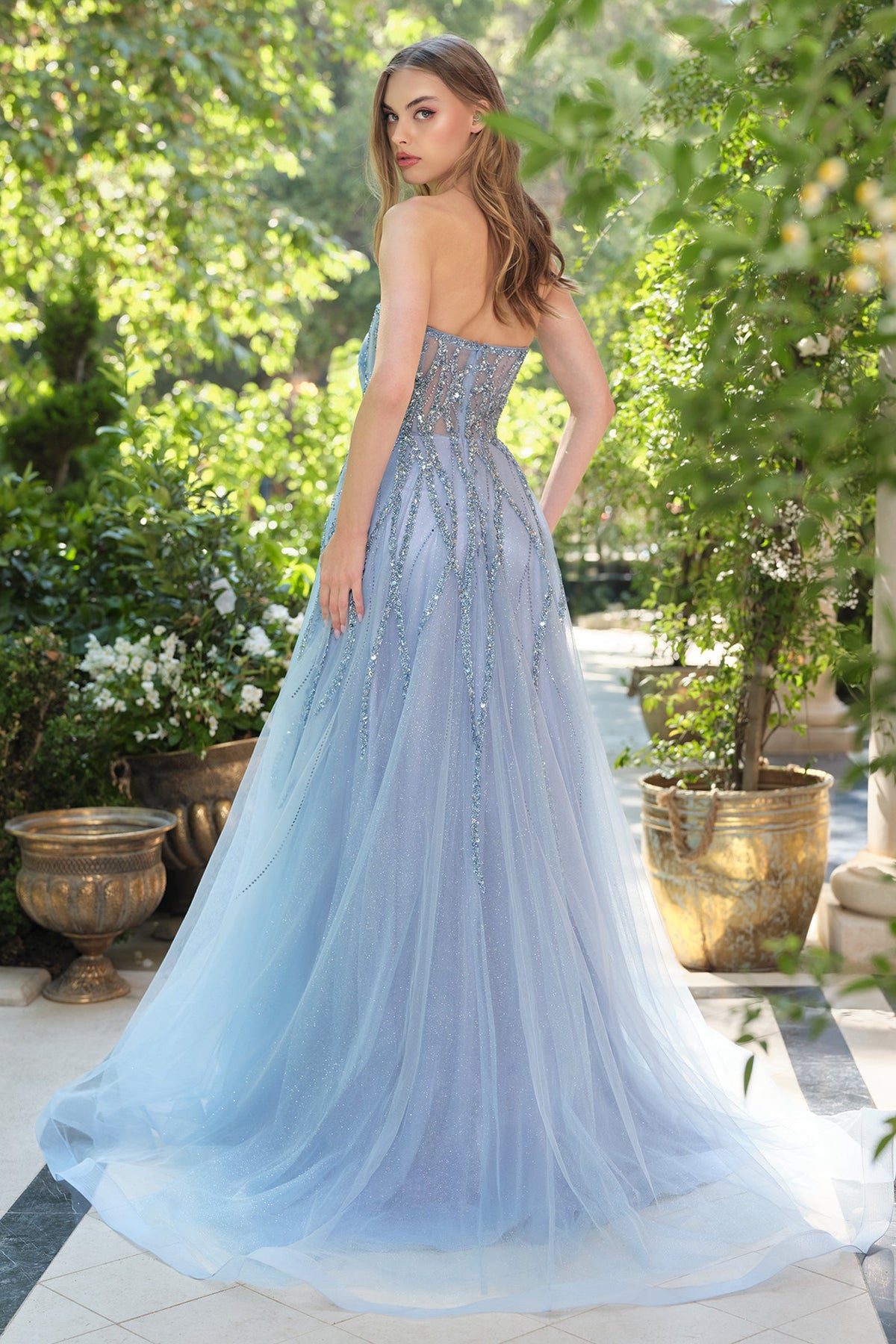Andrea & Leo Couture a1491-smoky-blue-back