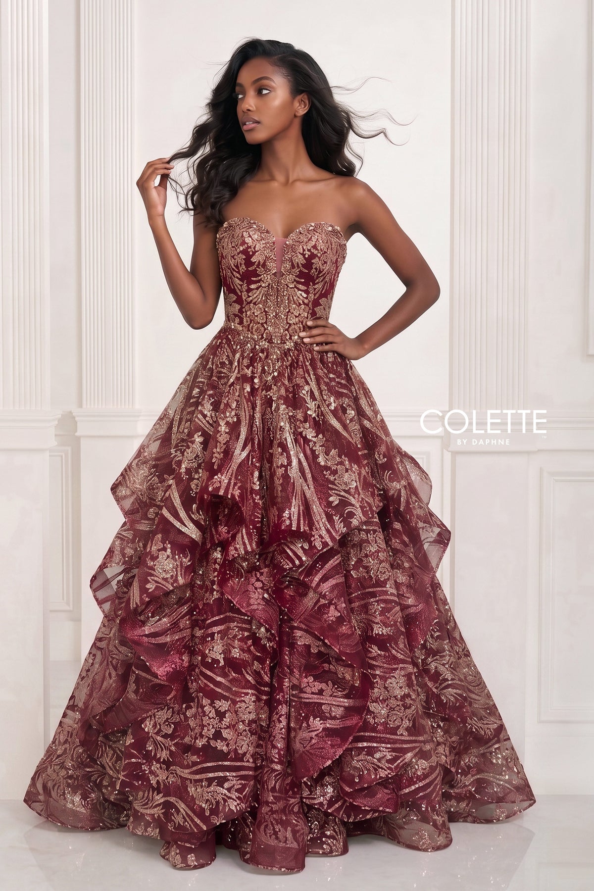 cl3006 burgundy gold d