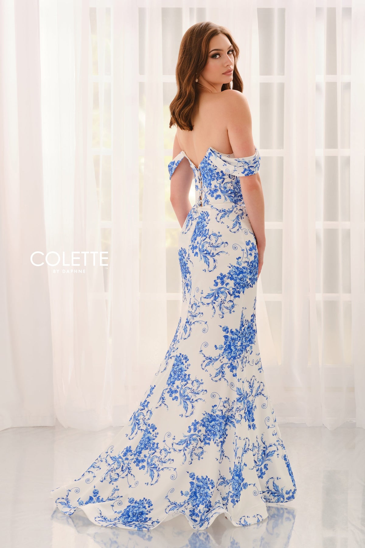 Colette by Daphne CL6127-white-blue-b