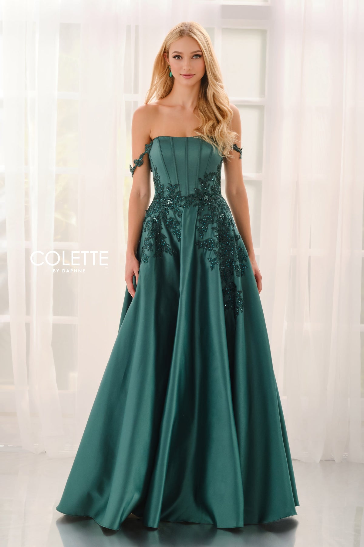 Colette by Daphne CL6151-hunter-green-a