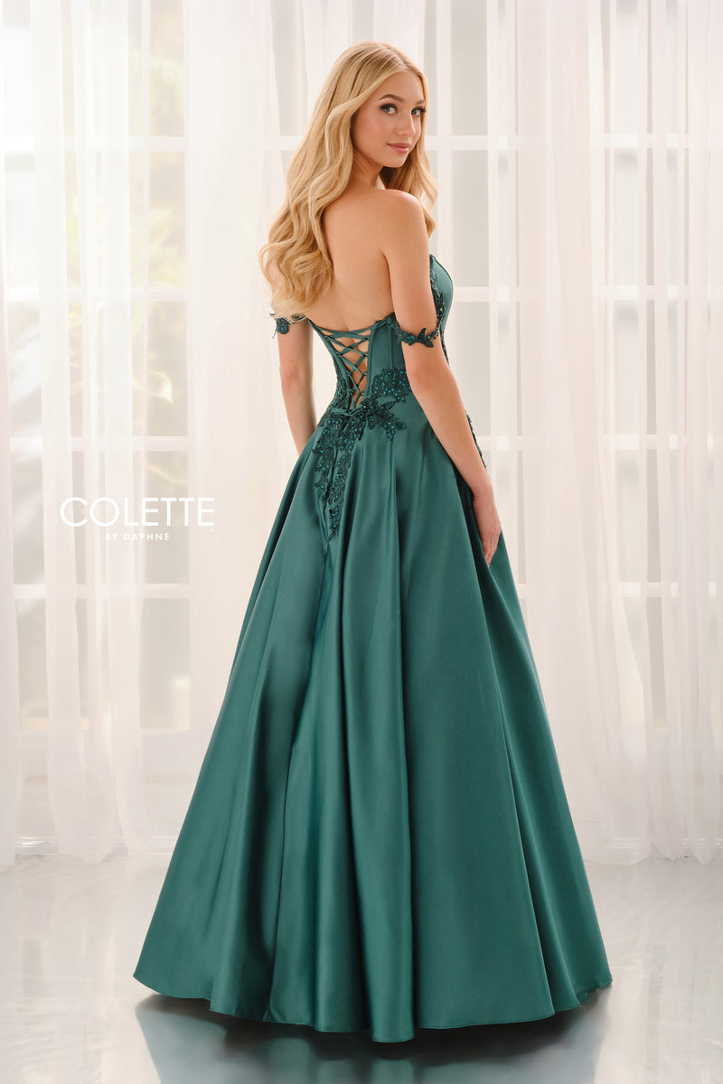 Colette by Daphne CL6151-hunter-green-b