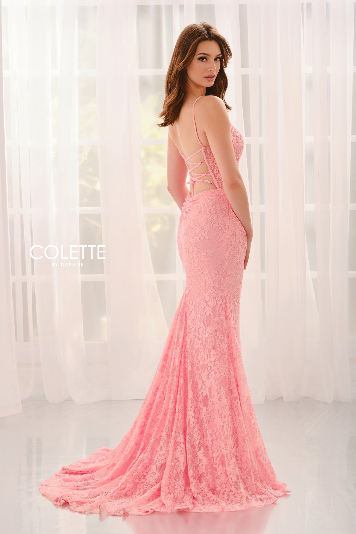 Colette by Daphne CL6155-coral-pink-b